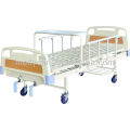 MDK-T305 2 manivelas de cama de hospital manual con mesa cama de hospital barata portátil